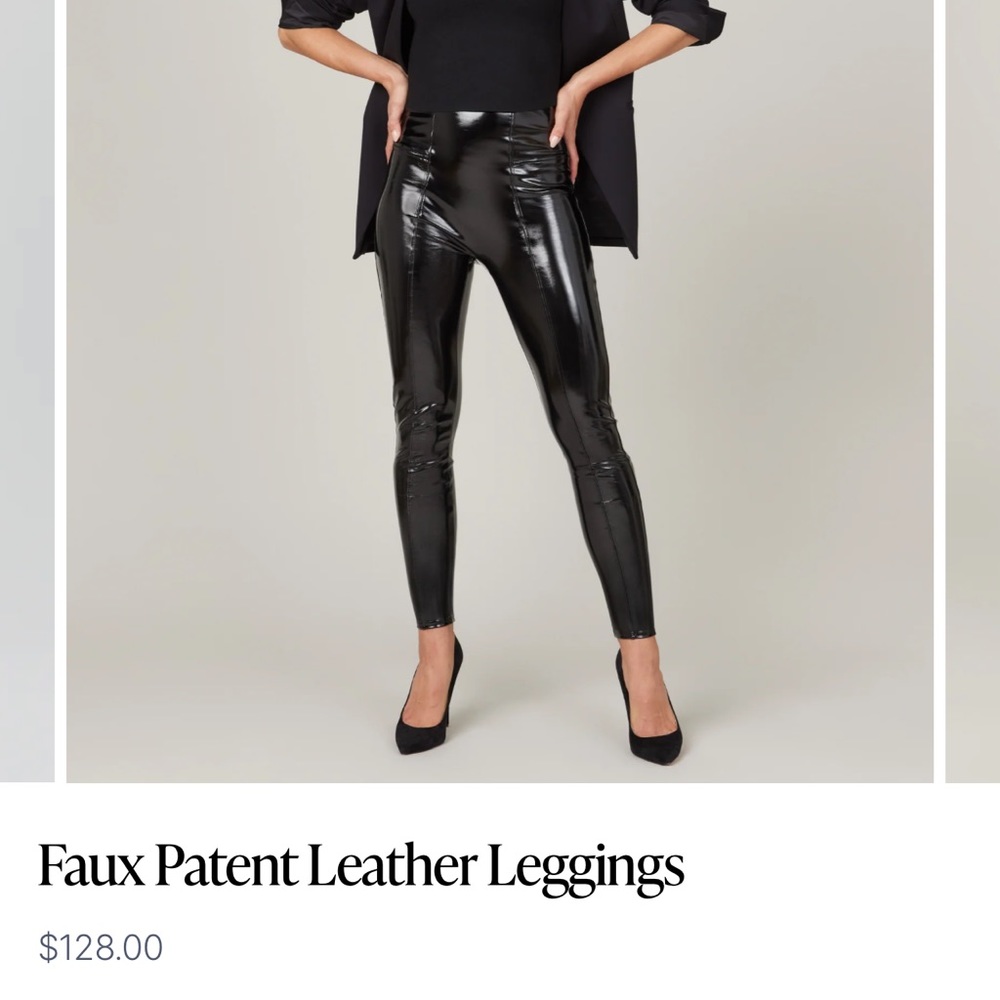 Spanx Faux Patent Leather Leggings